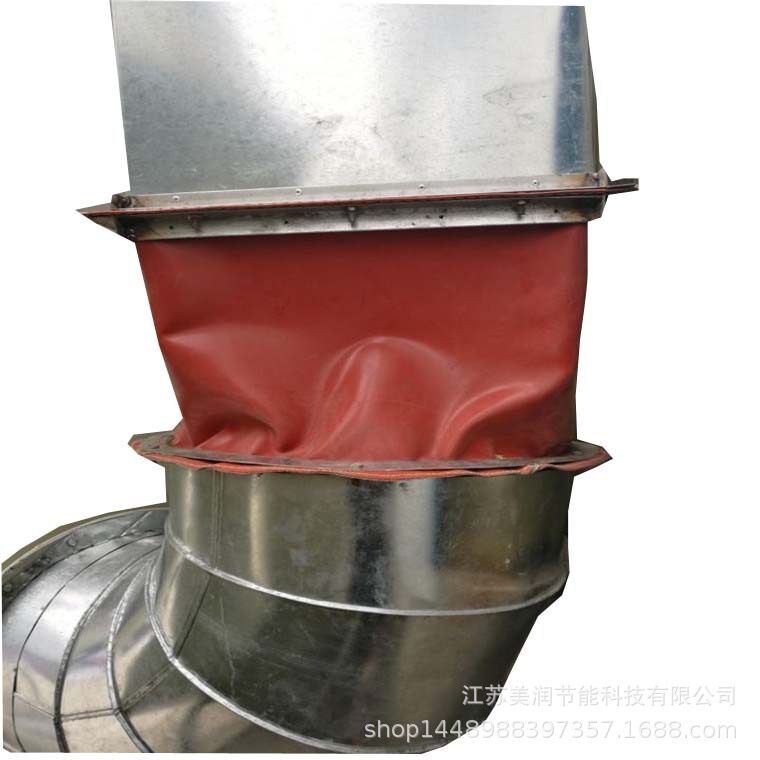 帆布通风管 耐高温环境 风机帆布接头 单层设计拆卸方便 一件起批