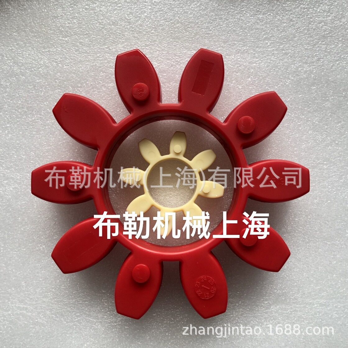 梅花形联轴器橡皮 ROTEX90德国KTR聚氨酯弹性体98SHA红色GR90胶圈