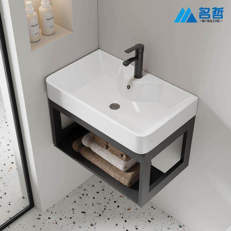 小型洗手盆小型洗手盆化妆室台池简易小户型陶瓷洗漱阳台家用墙式