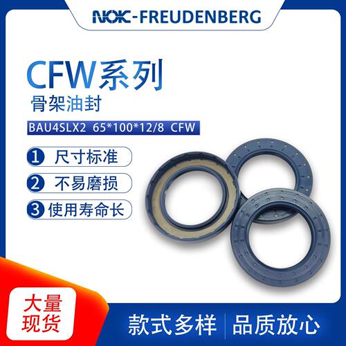德国原装进口CFW系列BAU4SLX2尺寸65*100*12/8骨架油封密封圈现货