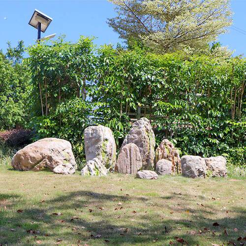 户外仿真石头造景庭院假山石园林景观装饰室内博物馆会展场景道具