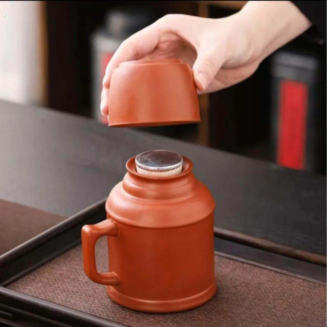 陶瓷壶原矿紫砂小暖壶马克杯水杯户外大容量泡茶焖茶杯家用泡