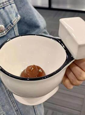 马桶杯创意搞怪水杯稀奇古怪粑粑杯陶瓷沙雕大便茶杯喝水马克杯子