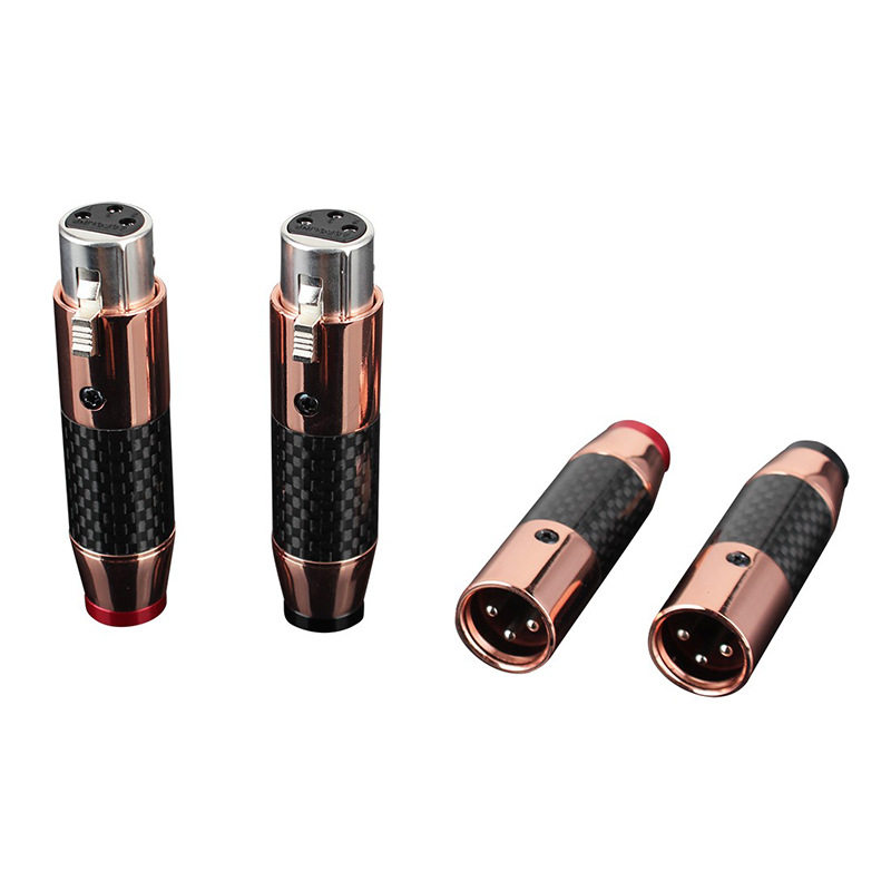 3针XLR音频扬声器连接器插头,镀铑