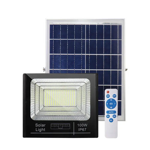 户外太阳能投光灯100w200w300w家用室外大功率泛光灯长续航超亮