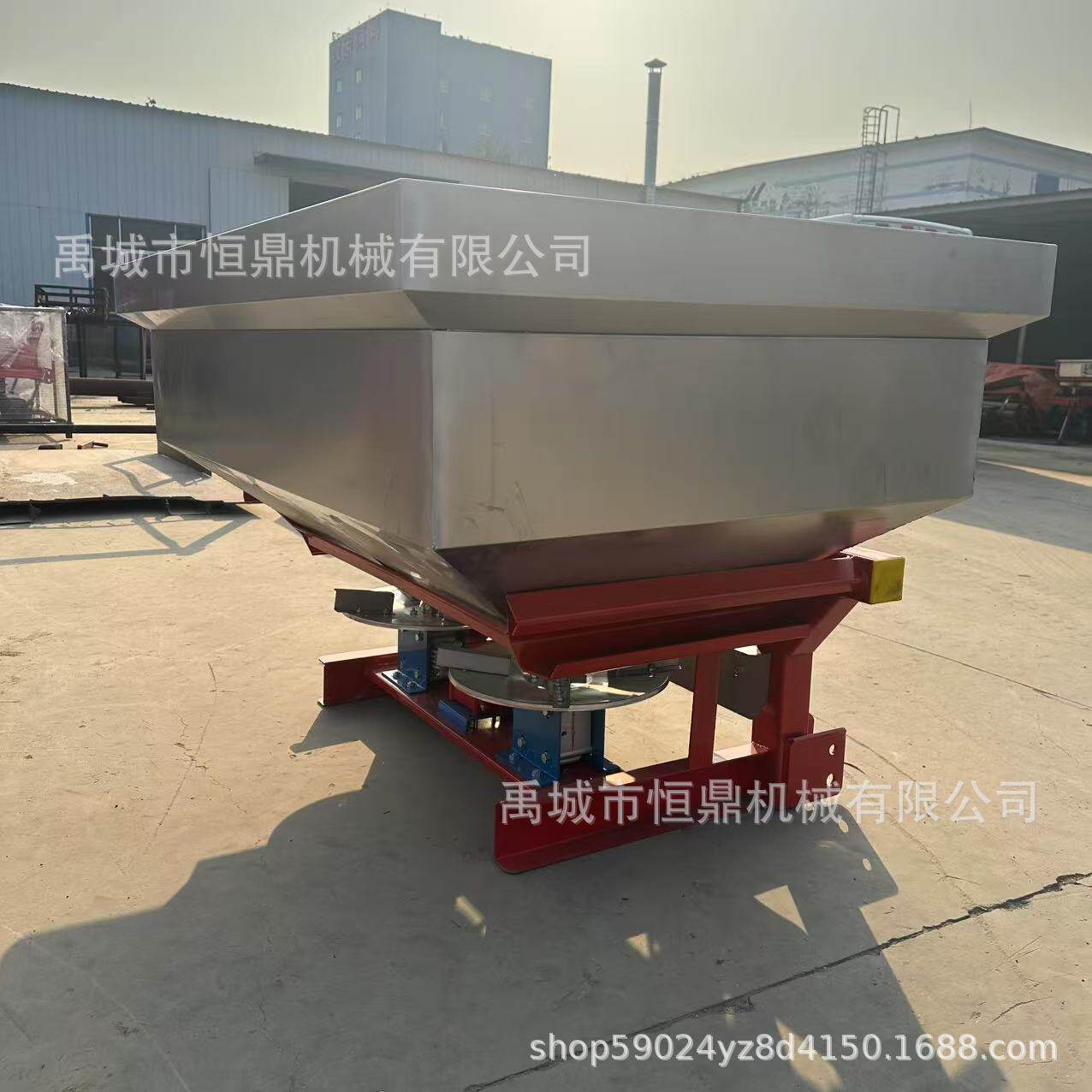 双盘不锈钢撒肥机化肥颗粒肥撒肥机拖拉机带扬肥机可加承重轮
