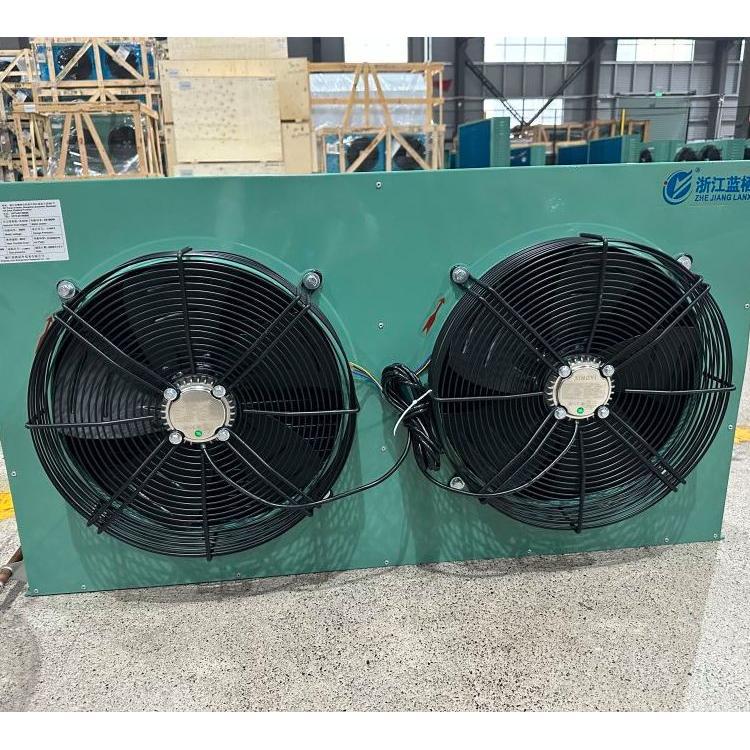 翅片风冷冷凝器FNH型散热器电机立式换热器冷库风扇