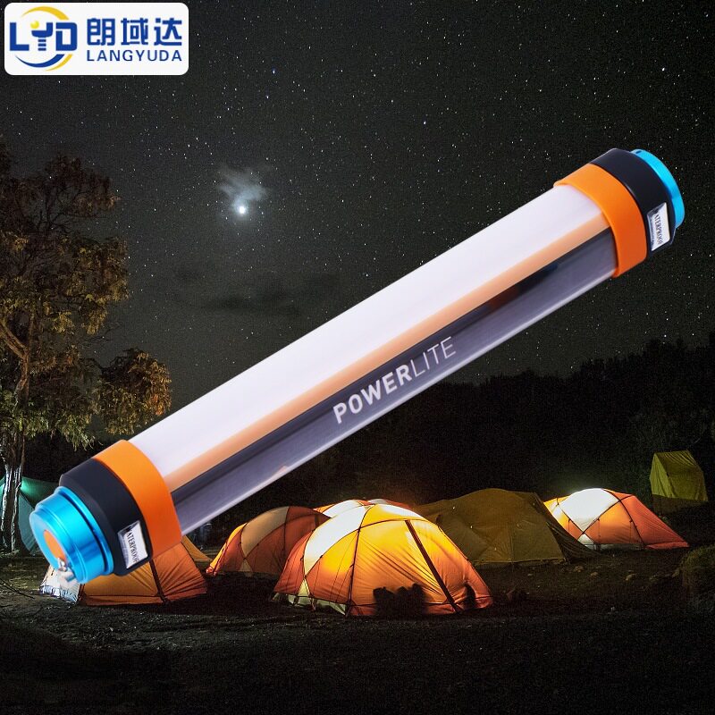 LED充电应急灯手电筒露营暖光