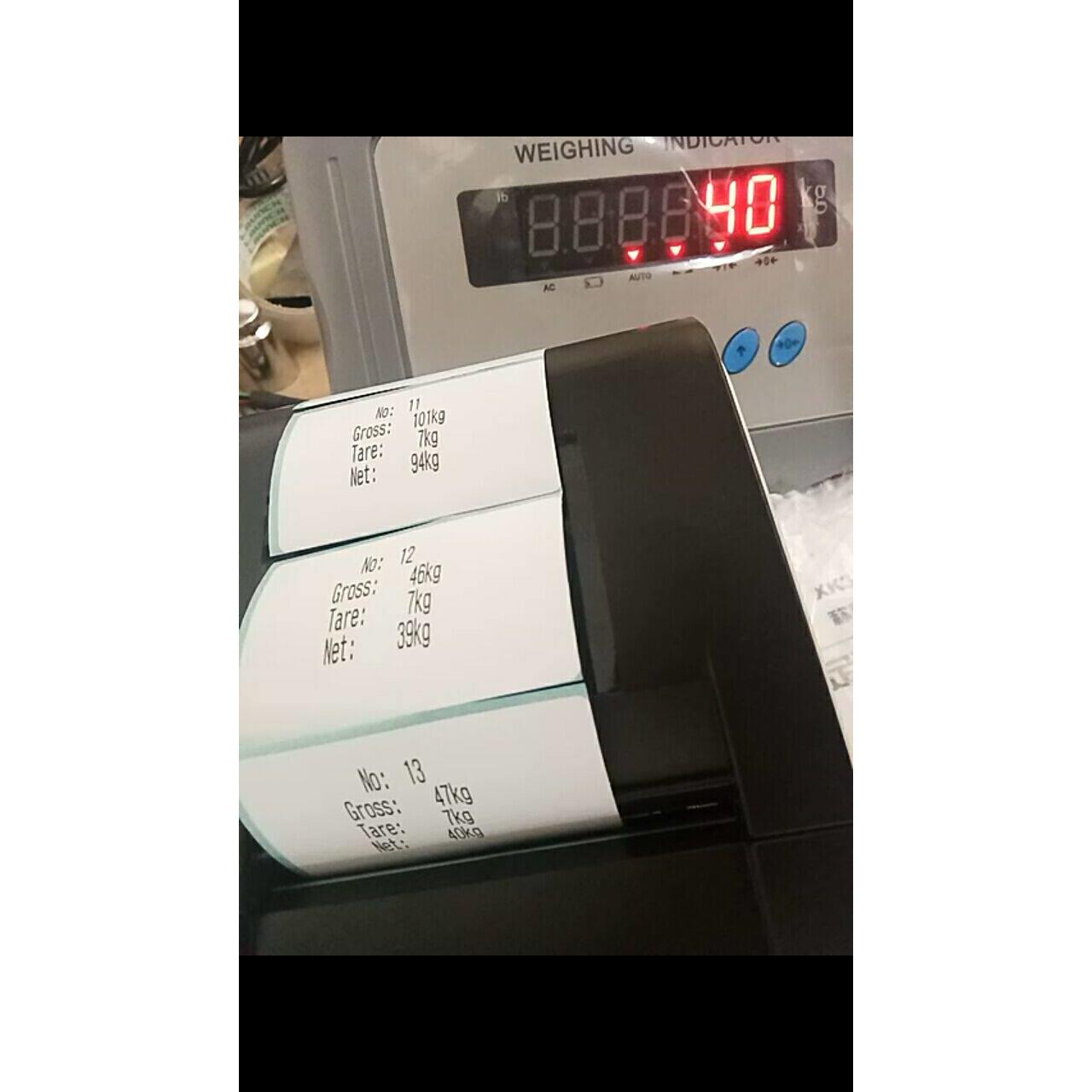 彩信地磅电子秤拉力仪表称重显示器XK315A1-23不干胶标签打印机