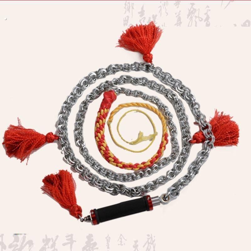 麒麟鞭不锈钢碳钢响鞭甩鞭钢鞭健身鞭长鞭双环鞭初学鞭软鞭防身鞭