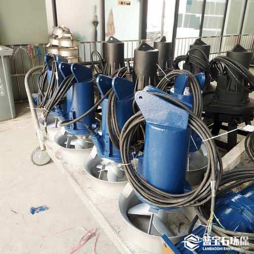 污水调节池潜水搅拌机4kw铸件式推流器SM320/960-4CS带导杆起吊架