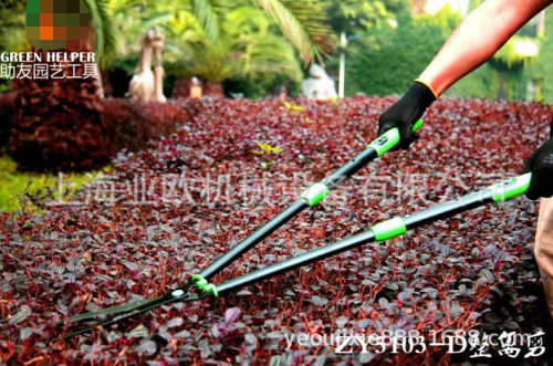 助友直刃可伸缩绿篱修枝剪