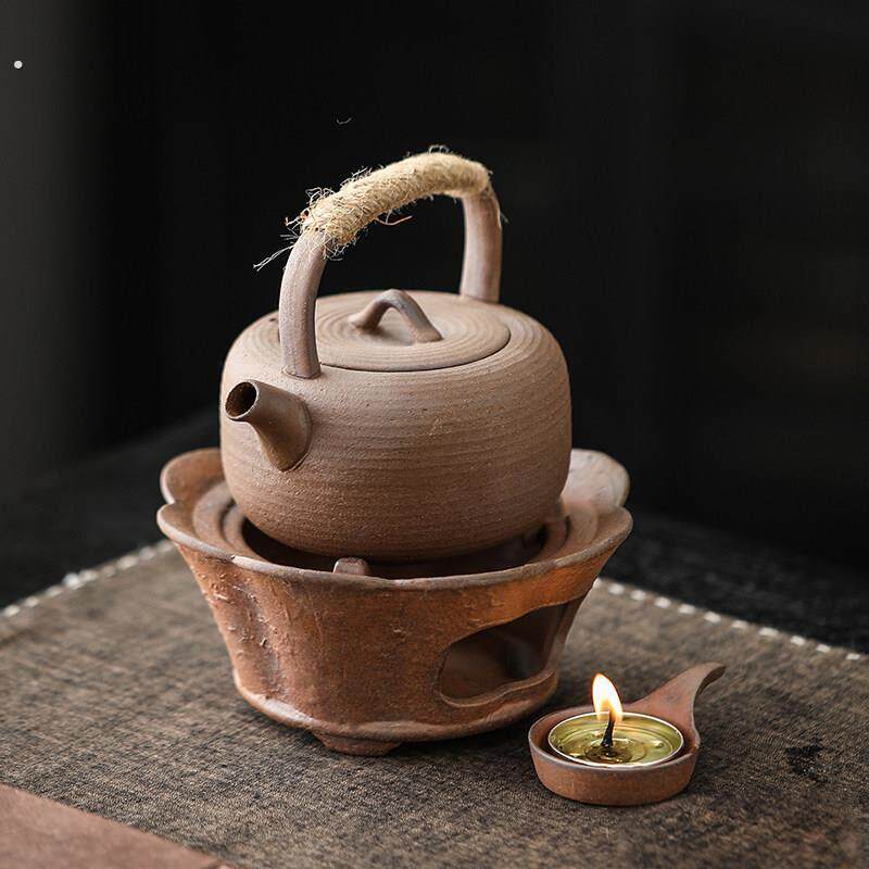 粗陶温泡泡茶炉烘茶香薰暖泡泡茶炉老岩泥围炉煮茶蜡烛加热底座烤
