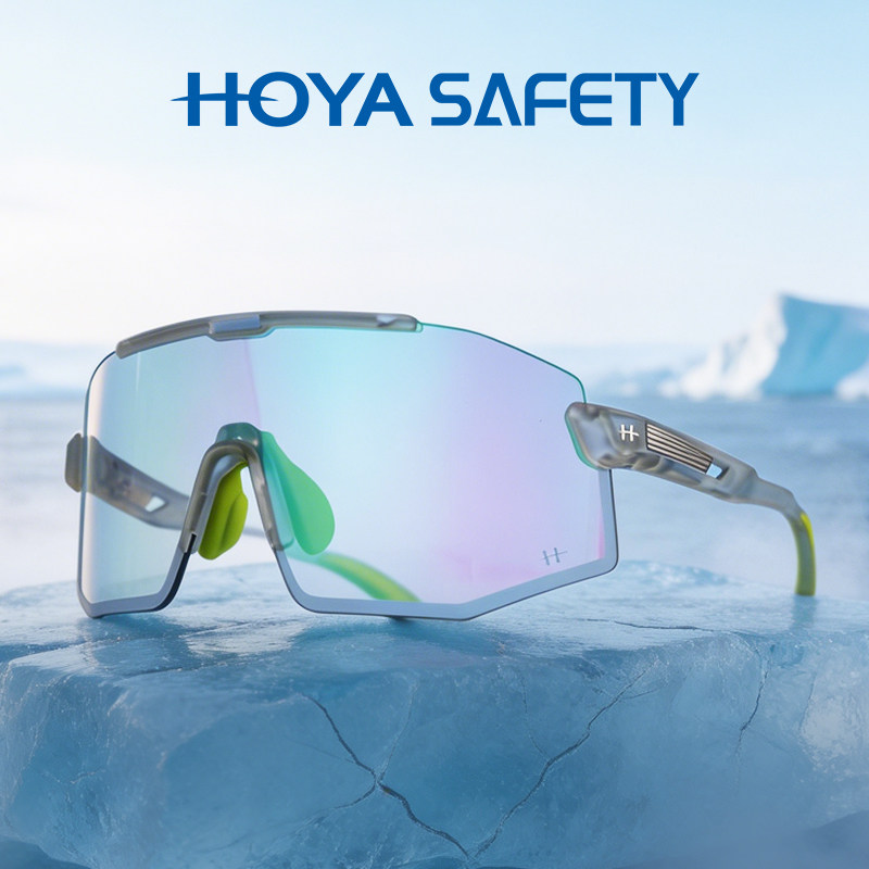 HOYA SAFETY豪雅户外眼镜男女运动骑行登山跑步偏光一体大镜面