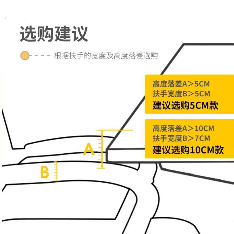 椅子扶手垫枕电竞座椅办公电脑记忆海绵扶手肘增高垫加厚护手拖套