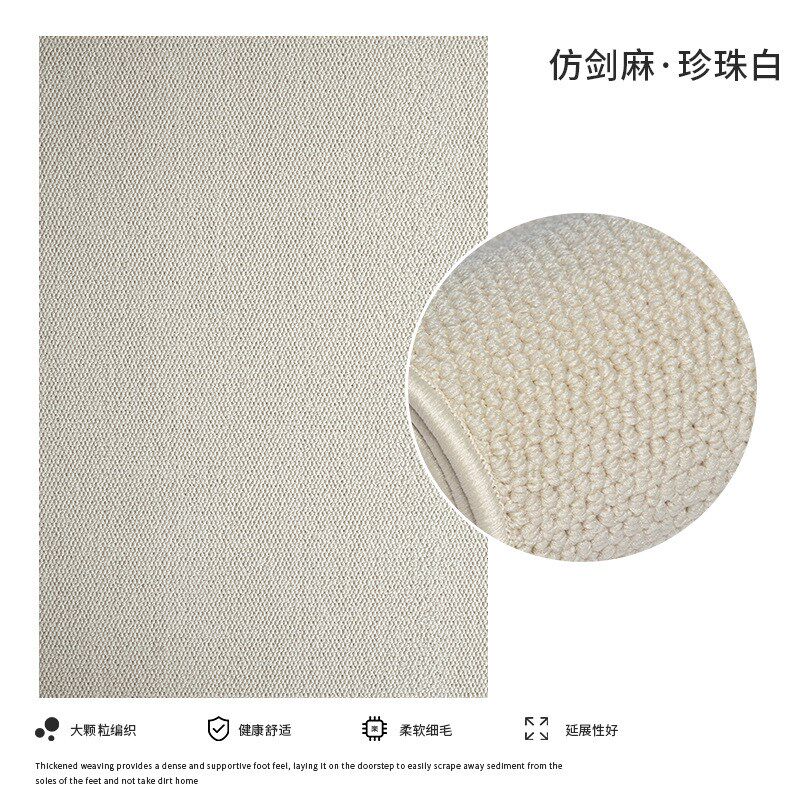 剑麻地毯客厅2024新款卧室床边复古风摄影棚拍照地垫大面积全铺