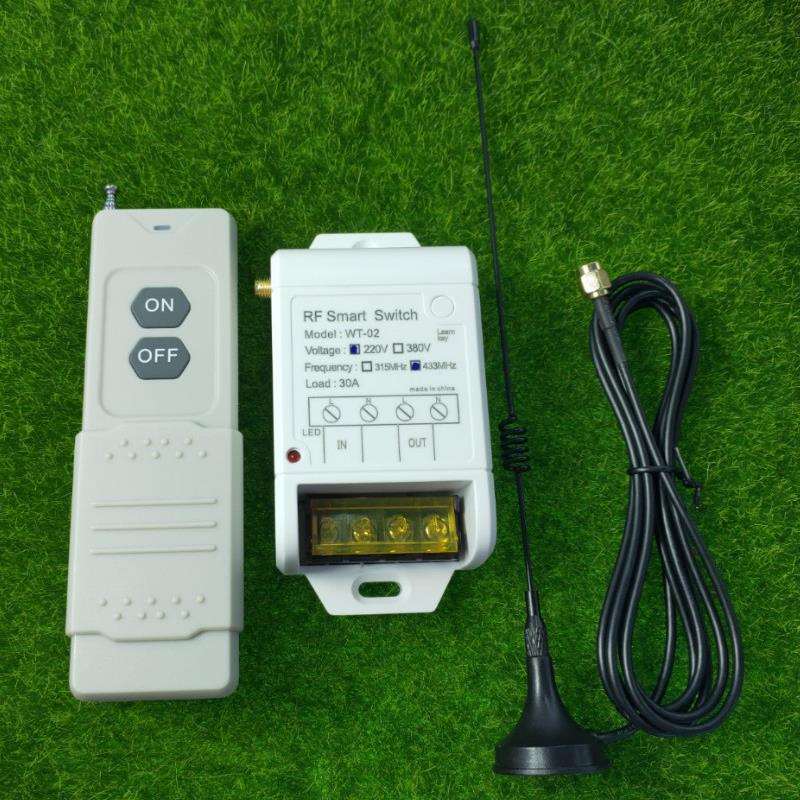 滑盖远距离遥控220V一路大功率30A水泵电机抽水机灯具开关控制器