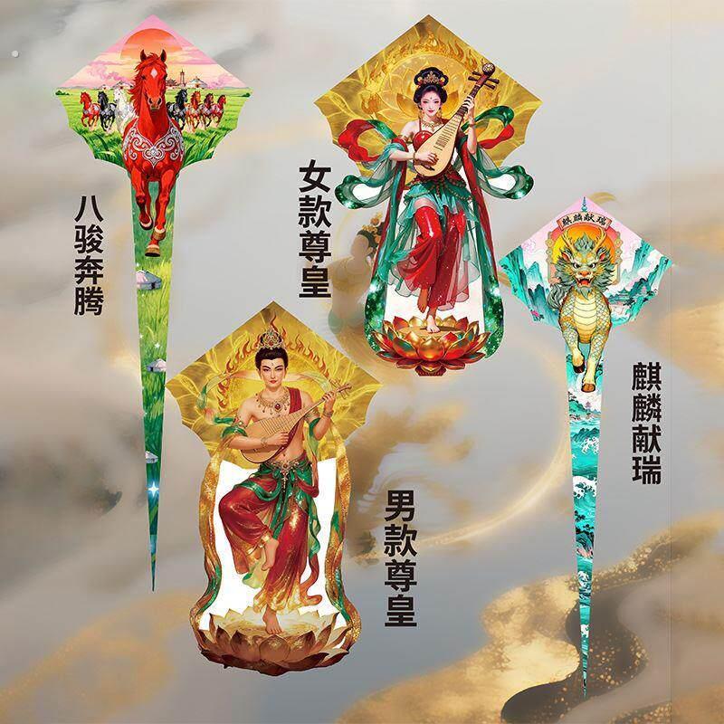 专业级特大号风筝巨型手持大人专用微风易飞传统敦煌系列户外厂家
