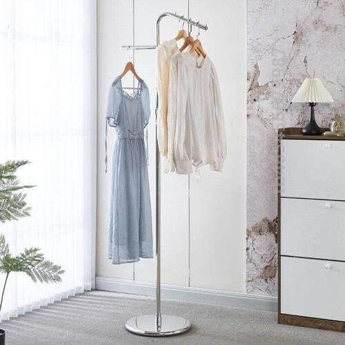 服装店展示架陈列架落地式不锈钢侧挂衣架中岛正挂橱窗女装店货架