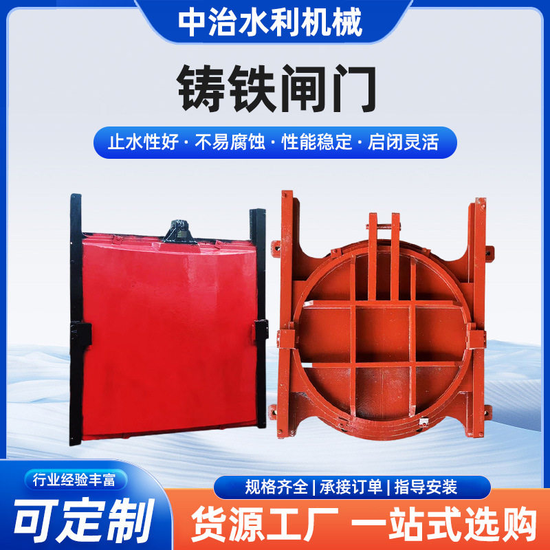 铸铁镶铜手电一体双向止水闸门