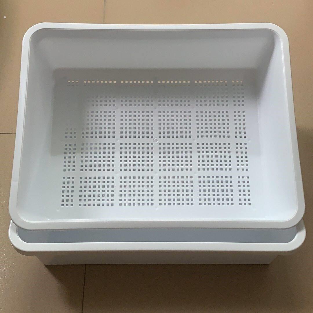 双层大号松木猫砂盆豆腐猫砂盆猫厕所龟苗箱育乌龟饲养盒养龟专用