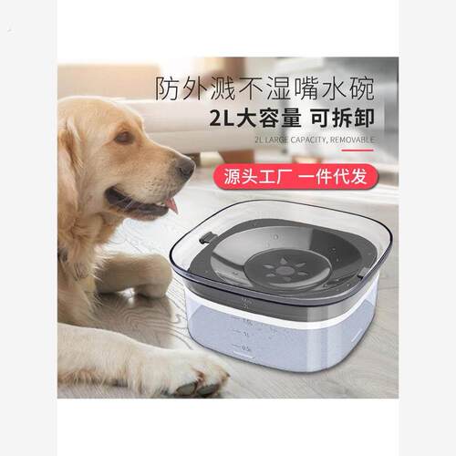 浮力碗宠物漂浮碗狗狗猫咪喝水碗狗盆中大型犬防打翻不湿嘴宠物水