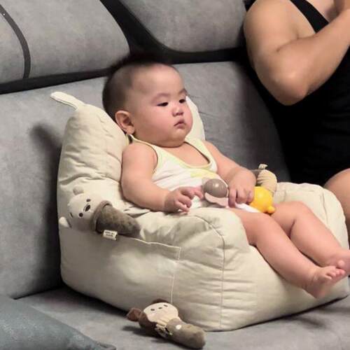 婴儿学坐椅宝宝坐立练习学坐神器不伤脊柱防摔训练座椅小沙发可躺