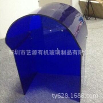 亚克力蓝弧热弯防尘罩定制