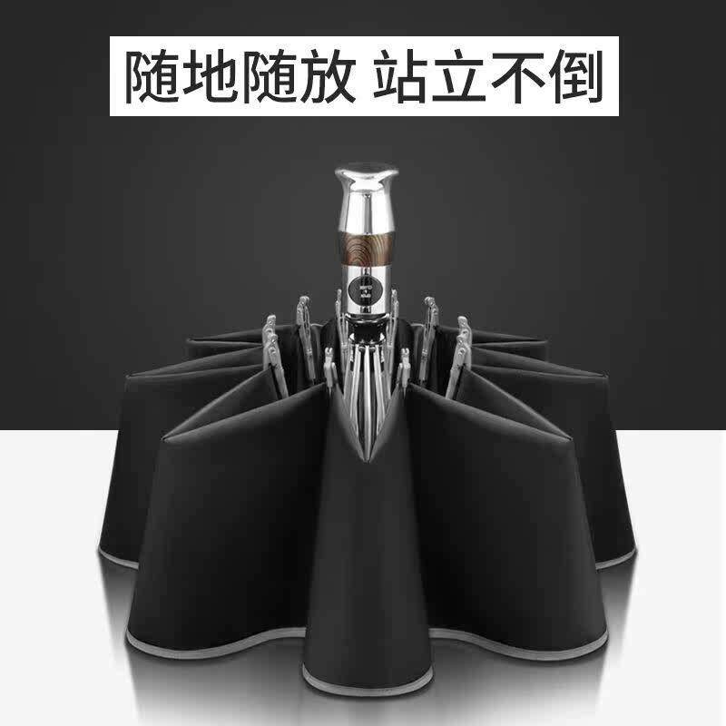 雨伞加大加厚加固双人两用抗风男女韩版大号双人三折加大加厚伞