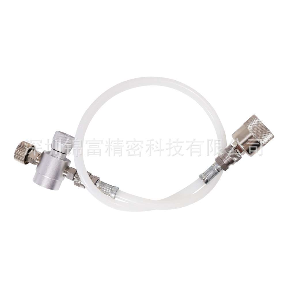 厂家亚马逊新款奶油发泡器带泄气接头M11*1接口连接气瓶奶油管