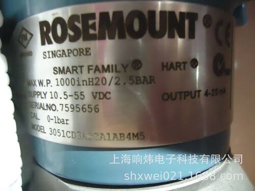 双法兰压力变送器3051CG22A1BB4E5M5S1（配1199WDC59APCWG4DA00
