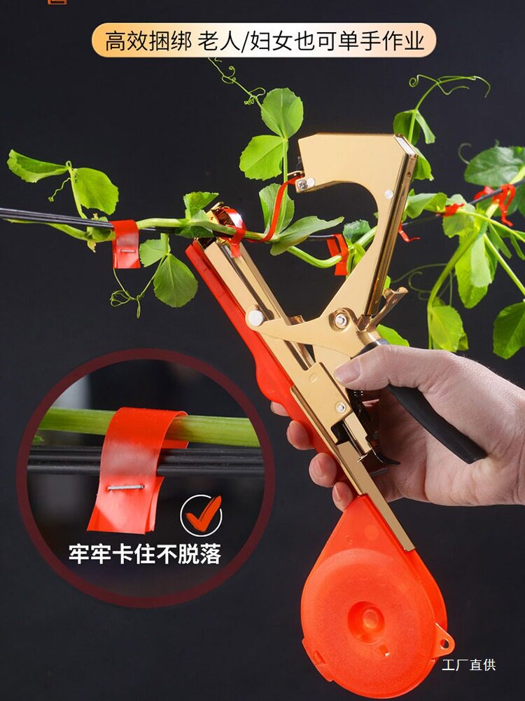 新款葡萄绑枝机绑西红柿藤绑枝神器黄瓜绑蔓钉子胶带器绑枝捆鎏金