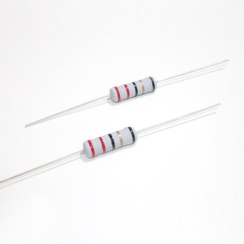 2W直插绕线电阻器5%碳膜保险丝0.1R112欧2233R47R51R68欧100R