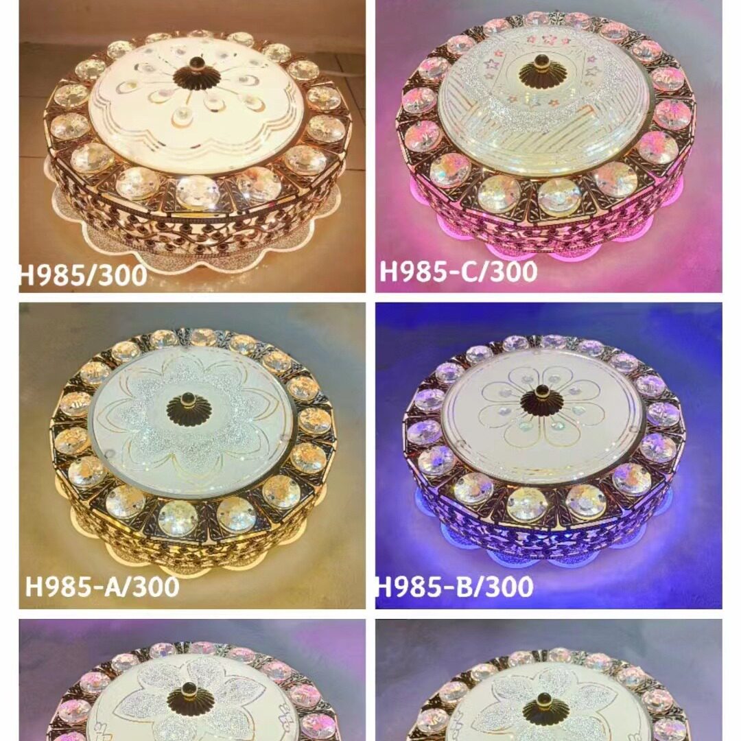 厂家批发LED吸顶灯300-400-500MM可选，彩光氛围灯 跑马灯
