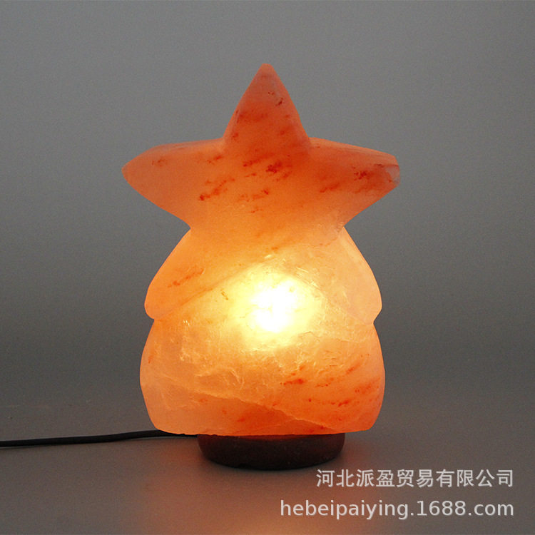 星星盐灯厂家批发喜马拉雅水晶盐灯各种造型可选玫瑰水晶盐灯台灯
