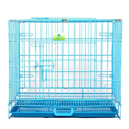 渴得狗笼子中型犬加粗加高折叠带厕所泰迪狗笼家用养殖兔笼鸽子笼