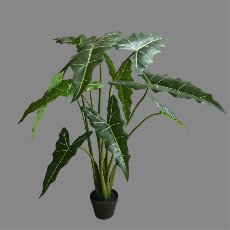 仿真绿植萨丽安海芋盆景室内大型软装装饰盆栽景观橱窗陈设摆件