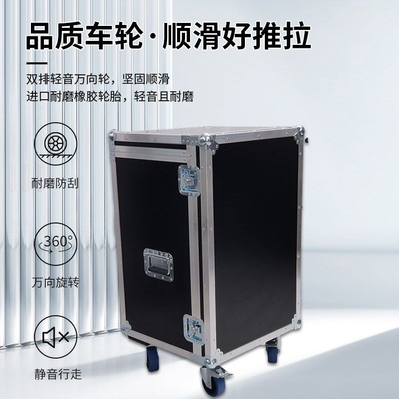 跨境制作储物收纳多层五金工具铝制箱子理发店移动工具收纳理发箱