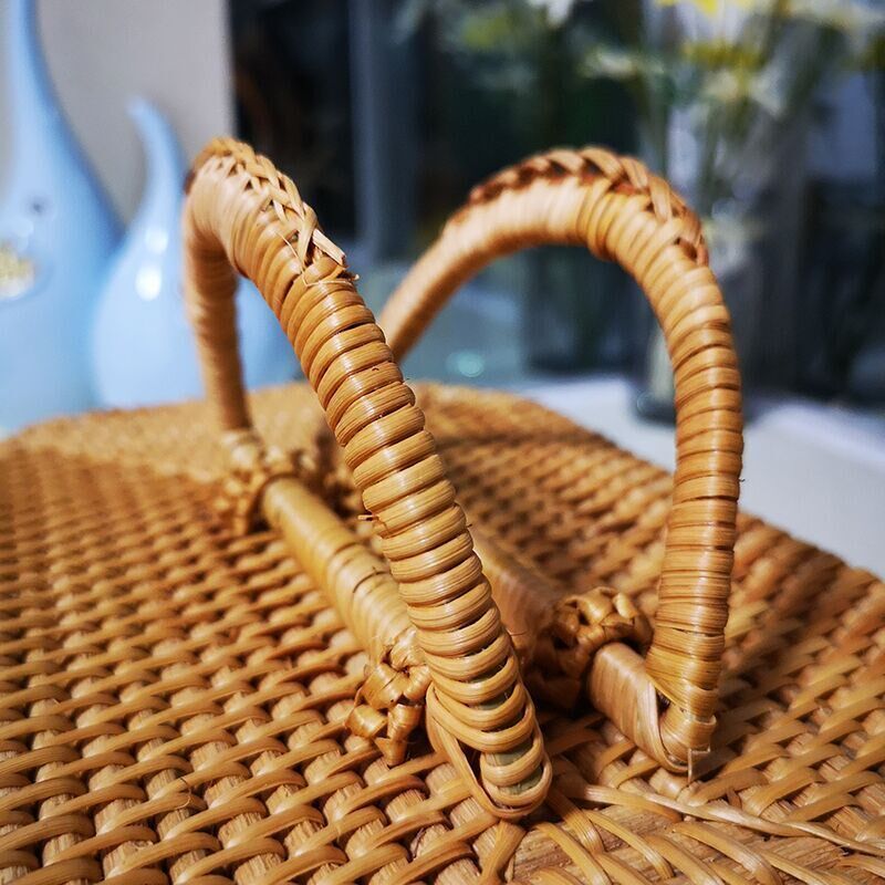 华飞越南藤编收纳盒筐手提八角箱收纳篮收纳箱050