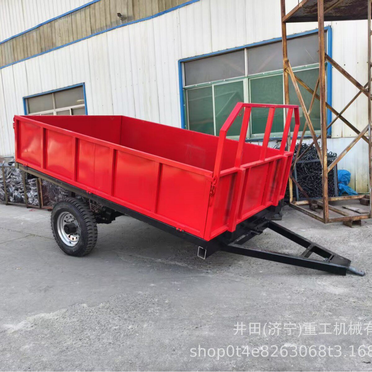 拖车拖斗拖拉机带动场上运输工具4/8轮胎农用单双轴拖车拖斗