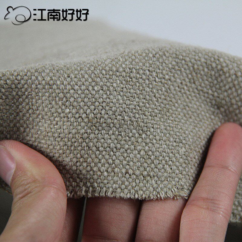 粗纹胚布油画布亚麻布交织黄麻画布坯布加厚粗宽幅2.2米