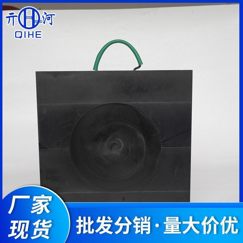 塑料支腿垫板500×500×50 黑色耐压承重垫板防滑耐磨垫脚板垫块