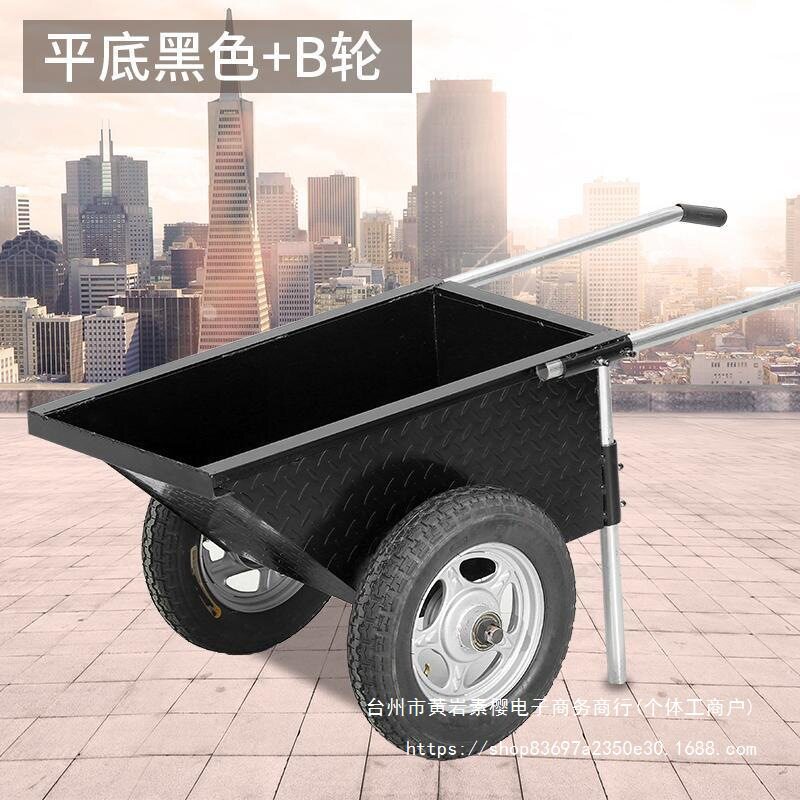 小型手推车劳动车灰斗车室内窄门家用水泥车建筑工地车搬运垒德株