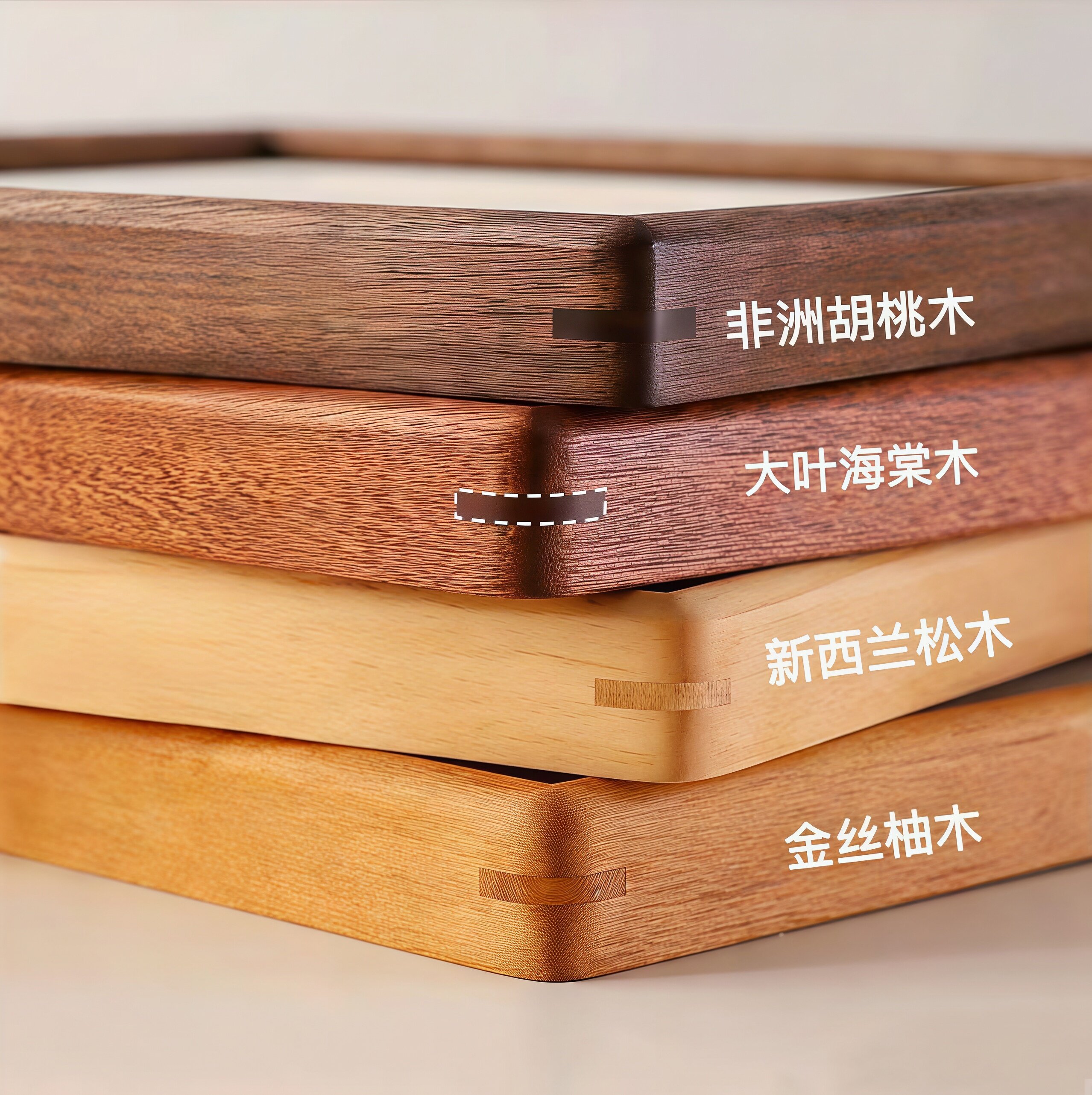 画框书法框空框a4进口原木圆角实木字画框方形胡桃木装裱相框摆台
