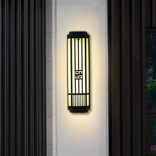 顺馨新中式户外防水壁灯