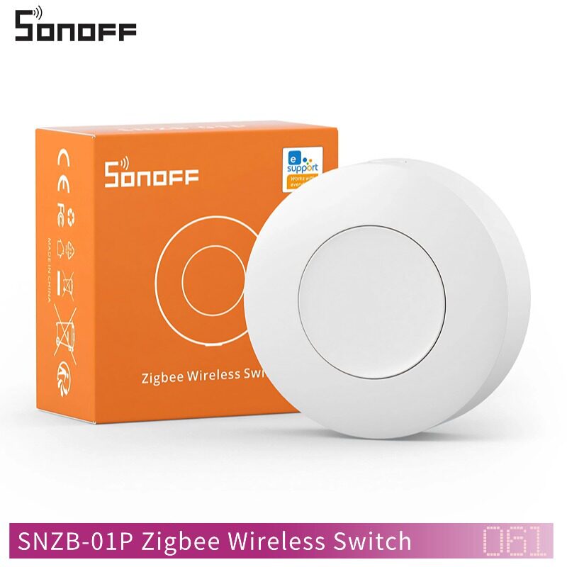 Zigbee需要网关CR2477智能开关SNZB01P无线控制智能控制 Sonoff图片