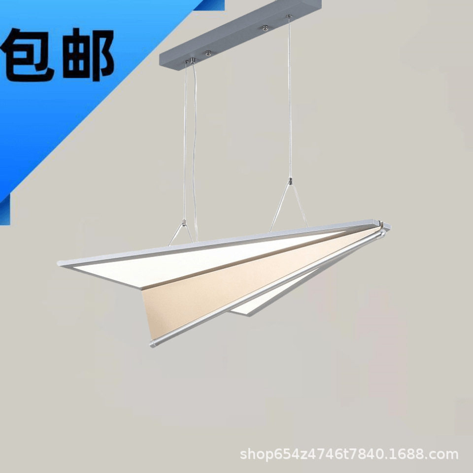 灯2024设计师新款办公室长岛吧台餐桌酒店前台大堂潮玩飞机吊灯