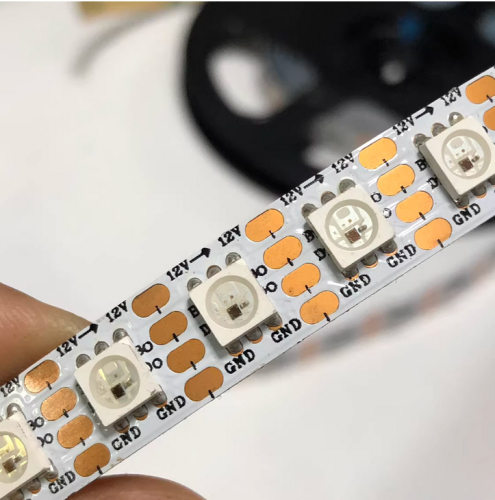 10mm 12V WS2815 sk6813断点续传120灯RGB全彩软灯带120像素单点
