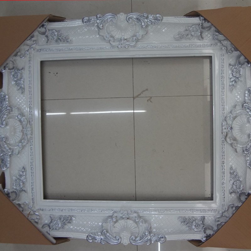 出口复古挂墙摆台复古怀旧欧式雕花框树脂欧式油画框镜框展厅相框