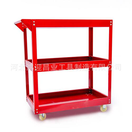 现货五金工具手推车汽修零件车仓库配货工具车搬运拉货三层货车
